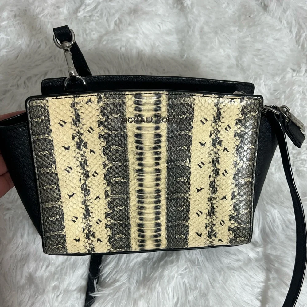 Michael Kors Selma Snakeskin Bag